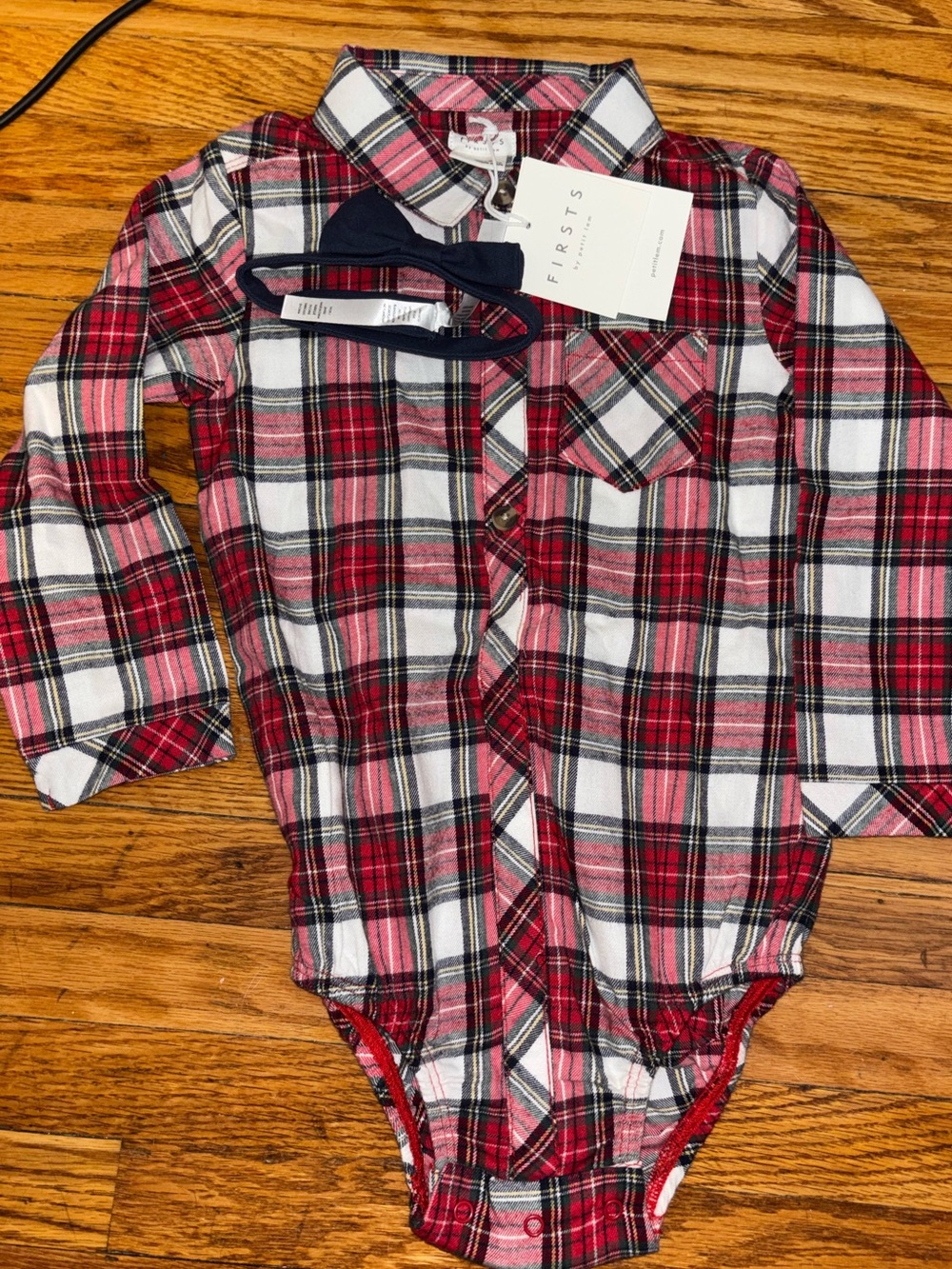 Petitlem onesie with bow tie